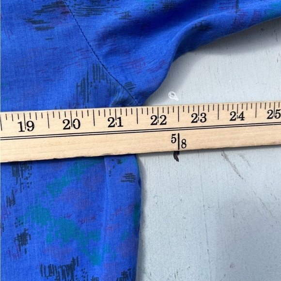 Men's Ely Cattleman Western Shirt Blue Art 15 1/2 Ranch Cotton Cowboy Rodeo Work - Picture 10 of 12